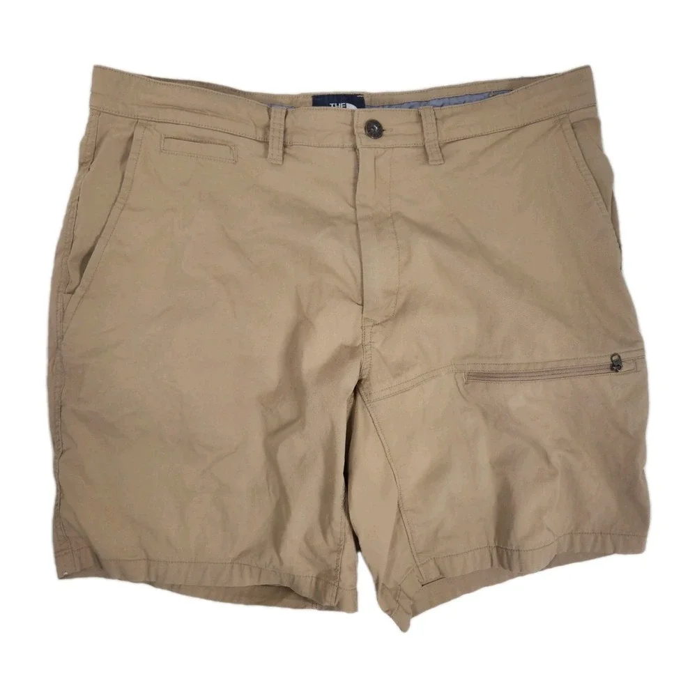 The North Face Cargo Shorts Mens 34 Tan Hiking Utility Performance Outdoor 35×9
